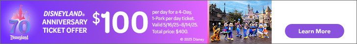 Disneyland ticket offer banner