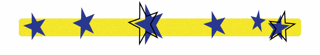 Blue stars with a yellow background - graphic