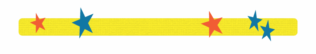 Yellow graphic with stars